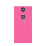 Envelopes coloridos com fecho de corda e anilha