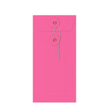 Envelopes coloridos com fecho de corda e anilha