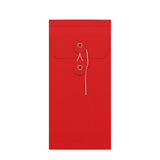 Envelopes com fecho de corda e arruela e reforço