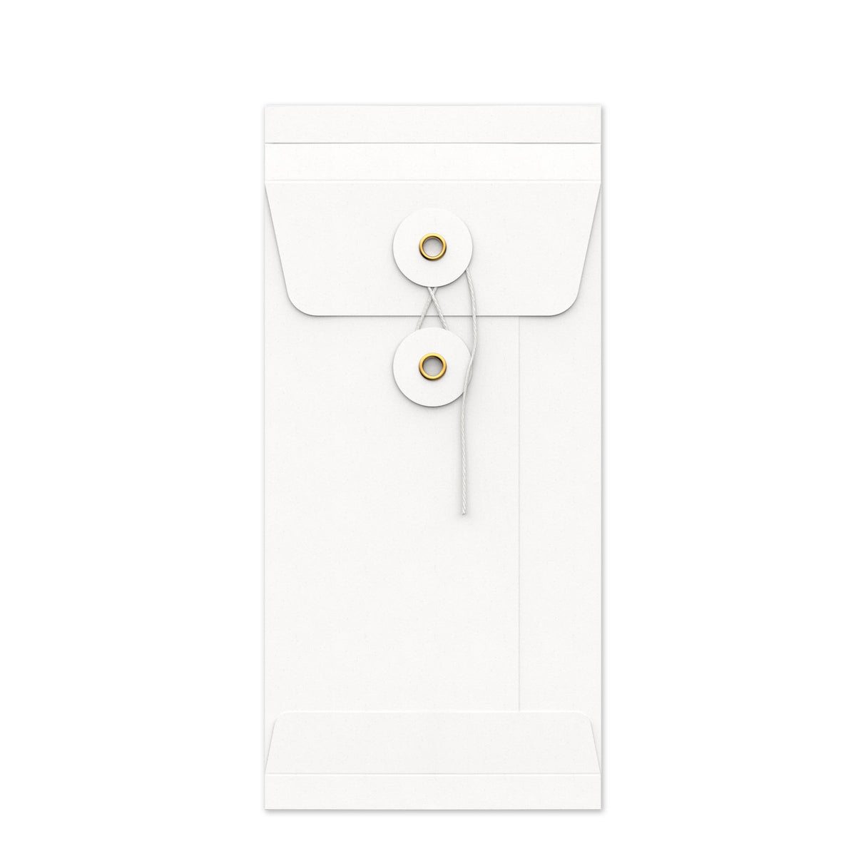 Envelopes com fecho de corda e arruela e reforço