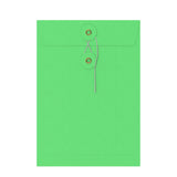 Envelopes coloridos com fecho de corda e anilha