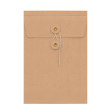 Envelopes com fecho de corda e arruela e reforço