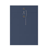 Envelopes coloridos com fecho de corda e anilha