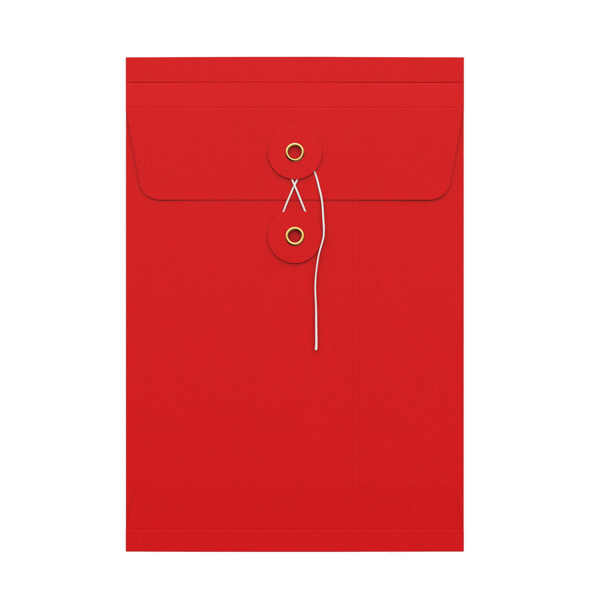 Envelopes com fecho de corda e arruela e reforço