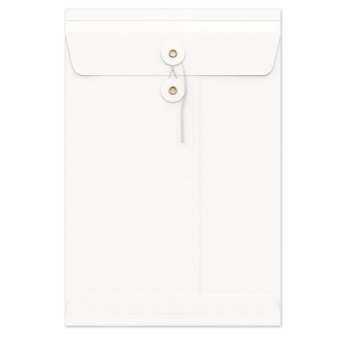 Envelopes com fecho de corda e arruela e reforço