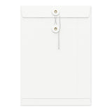 Envelopes coloridos com fecho de corda e anilha