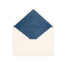 Paper Lined Envelopes Ivory + Blue Fancy Paper 162 x 229 mm (C5)
