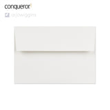 Envelope branco intenso vergê Conqueror 114x162 mm (C6)